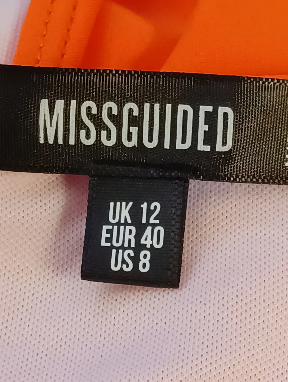 Missguided Orange Bikini Bottom Swimwear with Knot Detail. Size 8 - Picture 5 of 5
